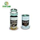 Coffee Tin Can Round for Instant Coffee Powder Packaging Customized Size