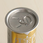 Beverage Tin Can Juice Tea with CMYK and PMS Printing Round Tin can