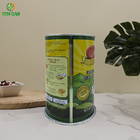 Polishing Painting Round Tin Cans 4C Offset For 454g Milk Powder