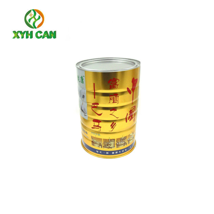 Milk Powder Tin Can for 900g 500g Powder Packaging with Plastic Lids